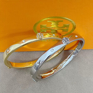 Tory Burch Rhinestone Letter Bracelet